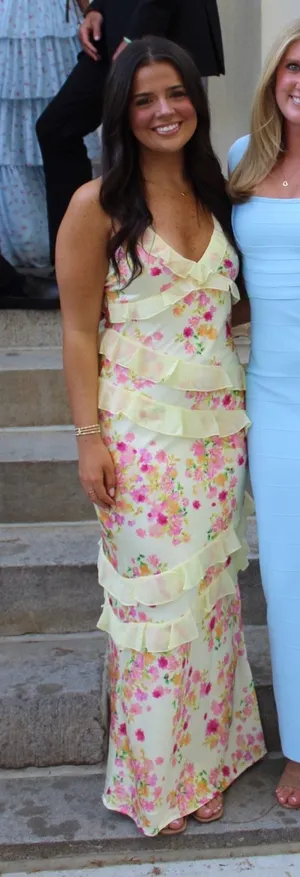 Yellow Formal Dress Size 4 thumbnail 1