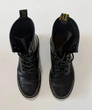 Dr. Martens 1460 Smooth Leather 8-Eye Combat Boots, Black, Women's Size 8 thumbnail 1
