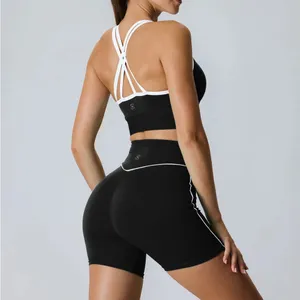 Berlook Activewear Black X Cross Lycra® Sports Bra thumbnail 4