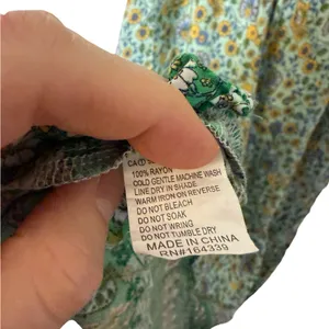 ✨💚 Petal + Pup Boho‎ Floral Button-Front Midi Dress Green US 4 💚✨ thumbnail 4
