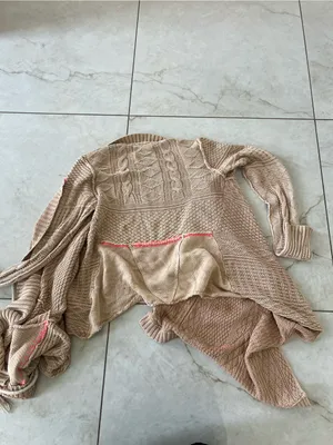 Free People Tan All Washed Out Cardigan Size Small thumbnail 5