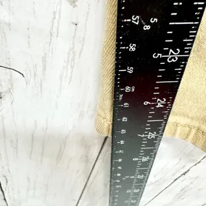 Jeans Women Size Small Two Tone High Rise Relaxed‎ Straight Orange Tan Casual thumbnail 4