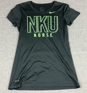 Nike Shirt Womens Small Black Dri-FIT NKU Norse Slim Moisture Wicking Breathable thumbnail 1