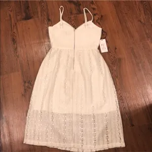 Ali & Jay Bellissimo Midi White Lace Bridal Dress XS NWT thumbnail 7