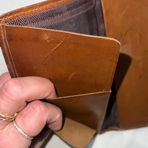 Rolfs Brown Leather Wallet cowhide vintage rare thumbnail 5