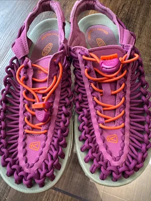 Keen Woven Sport Sandals in Pink and Orange thumbnail 15