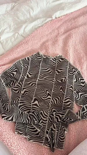 Zebra Print Long Sleeve H&M thumbnail 2