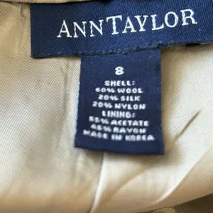 Ann Taylor Wide Leg Wool Blend Pants Size 8 Career Professional thumbnail 5