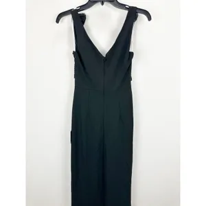Lulus Impressive Impact Black 3D Floral Pleated Sleeveless Maxi Dress XS NWT thumbnail 7