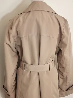 London Fog Womens Khaki Trench Coat with Removable Sash Size Small thumbnail 4