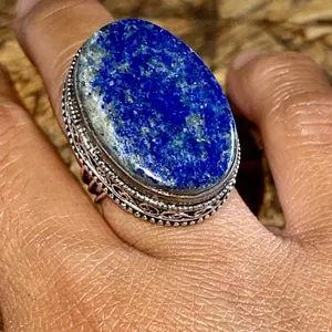 Lapis Lazuli Ring Size 7 Blue thumbnail 1