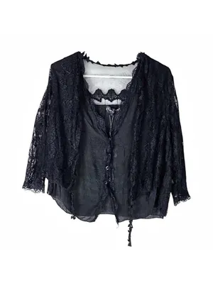 Women's Black Blouse thumbnail 2