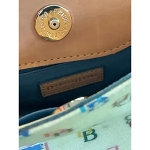 Dooney & Bourke‎ Tiny East/West Bag White Multi Color Monogram Mini Tote WI396 thumbnail 12