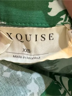 Anthropologie Exquise The Tobie Short-Sleeve Pleated Blouse in Green Size XXS thumbnail 9