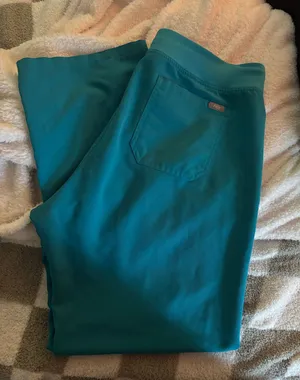 Teal FIGS Scrub Pants thumbnail 1