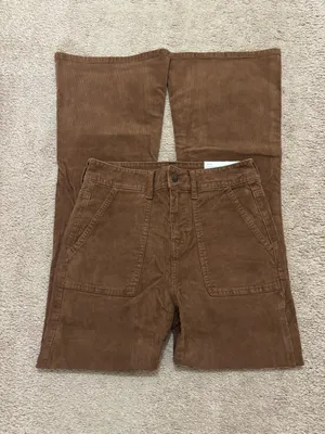 NWT American Eagle Brown Corduroy Flares thumbnail 5
