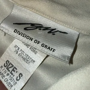 G.W. Petite Division of Graff Vintage Patchwork Embroidered Button Up Jacket Tan thumbnail 3