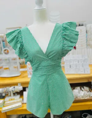 Frock Candy Boutique flutter sleeve romper thumbnail 1
