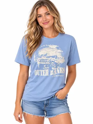 Ford Light Blue Outer Banks Bronco Tee Size M thumbnail 1