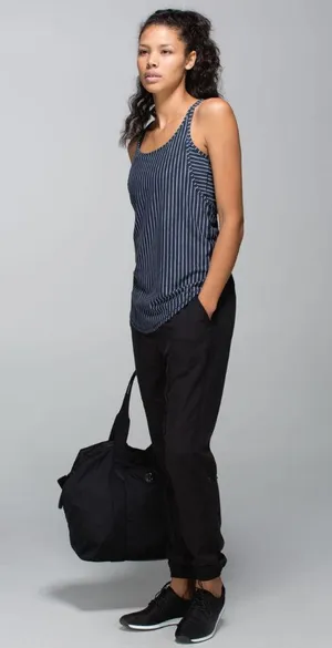 Lululemon Vita Racer Tank - West2east Stripe Inkwell Heathered Medium Grey - 4 thumbnail 1