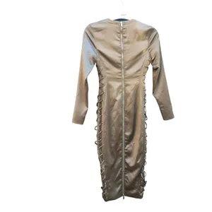 House of CB London Women's Size XS Green Makara Satin Dress thumbnail 6