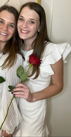 TCEC White Ruffle Mini Dress thumbnail 2