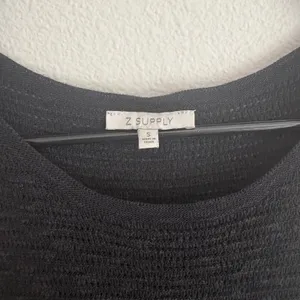 Z Supply Womens Black Textured Knit Sleeveless Round Neck Sweater Tank Top Small thumbnail 6