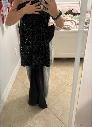 Black hoco dress/formal thumbnail 3