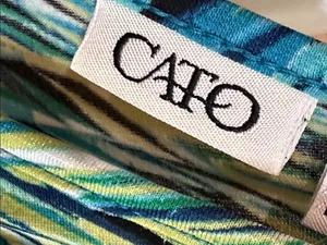 Cato Teal & Green Patterned V-Neck Maxi Dress thumbnail 6