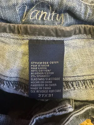 Vanity Y2K Low Rise Bootcut Jeans Light Wash Stretch Denim Flare Jeans thumbnail 2