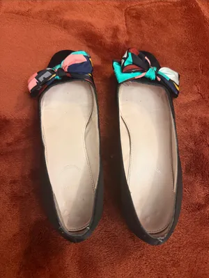 Emilio Pucci Black Ballet Flats with Multicolor Bow thumbnail 2