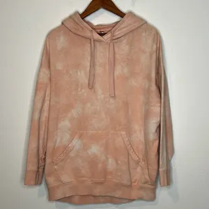 Free People Quartz City Tie Dye Oversized Hoodie Peach Pink Medium thumbnail 2