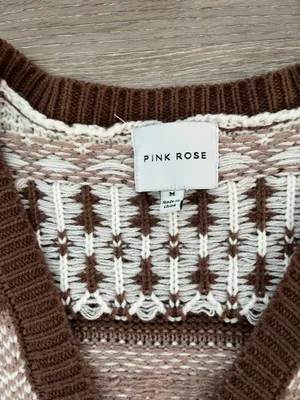 Pink Rose Knit Cardigan thumbnail 3