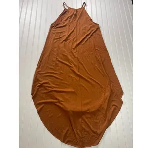 If You Be My Star‎ I'll Be Your Sky Rust Brown High-Low Halter Dress Large thumbnail 3