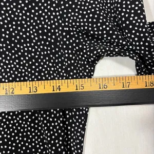 ModCloth Maxi Dress Black Polka Dot Square Neck Stretch Mod Indie Retro Party‎ M thumbnail 6