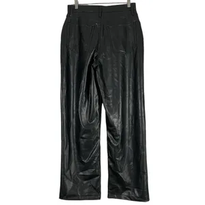 NEW Abercrombie & Fitch The Loose High Waist Faux Leather Pants Size 30 thumbnail 3