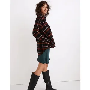 Madewell Women's Flannel Sunday Shirt In Evins Plaid Size M thumbnail 2