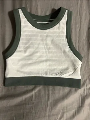 Offline by aerie Green Striped Seamless Tank Size M thumbnail 4