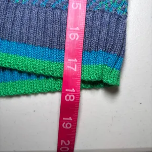 Nordstrom‎ BP Relaxed Polo Blue Teal Green Plaid Pullover Sweater XL Acrylic thumbnail 6