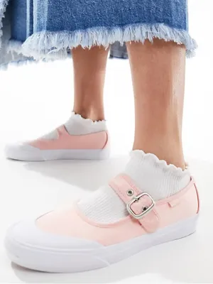 NEW Vans Mary Jane Ballet Chintz Rose Canvas adjustable Sneaker M-7 W8.5 thumbnail 1