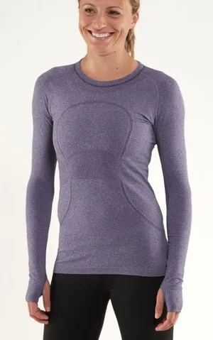 Lululemon Swiftly Tech Long Sleeve in Dark Purple thumbnail 1