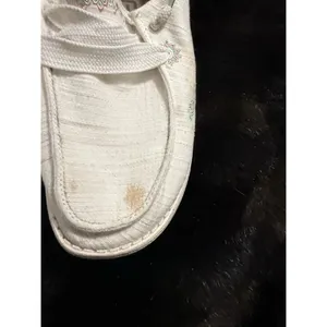 HEY DUDE Wendy Flora Lily White Shoes, Women's 10, White slip on thumbnail 3