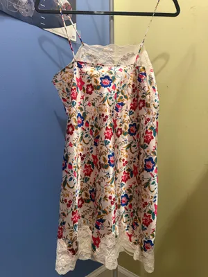 Vintage Slip dress with floral design thumbnail 7