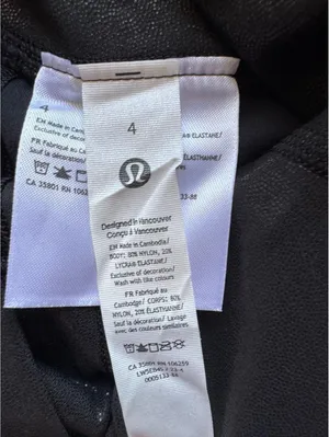 Lululemon Align High Rise 25” Shine Radiate Foil Black Size 4 NWT thumbnail 6