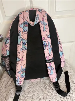 Loungefly Disney World Disney Pink Lilo & Stitch All-Over Character Backpack thumbnail 5