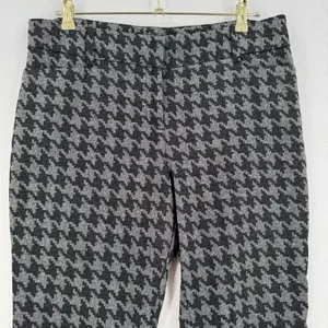 New York & Company 7th Avenue Houndstooth Pants 12 Straight Leg Stretch Preppy thumbnail 3