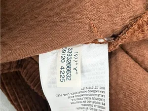 American Eagle Brown Corduroy Tiered Shirt Dress XS Button Front Fall thumbnail 8