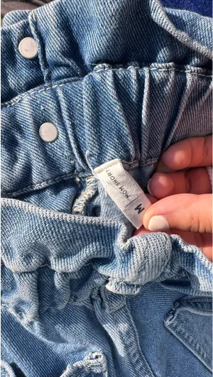 PacSun Mom Shorts Denim Blue Jean High-Waisted thumbnail 4