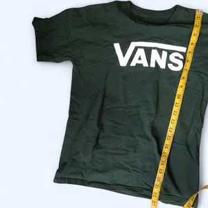 Vans green white graphic tee t-shirt top Size S #skateboarding skater streetwear Measurement in pics thumbnail 5