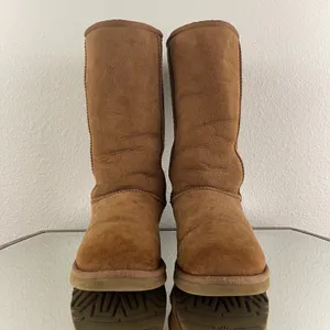Australia Classic Tall II Chestnut Tan Suede Sheepskin Shearling Wool Boots thumbnail 8